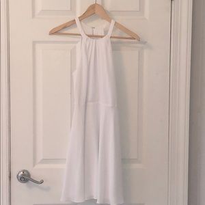Express White Fit and Flare Dress